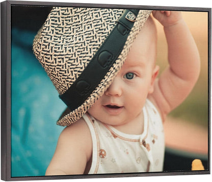 P&L ART. Personalized Custom Canvas Prints: Photo On Canvas Transform Your Photos into Stunning Framed Wall Art Digitally Printed Photo To Canvas Ideal for Home Decor Gifts Keepsakes Black 20X30