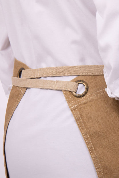 Chef Works Unisex Austin Half Bistro Apron, Natural, One Size