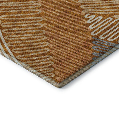 Addison Rugs Mayfield AMF904 Paprika 9' x 12' Indoor Premium Machine Washable Runner Rug, Silky Soft, Easy Clean, Non Shedding, Bedroom, Living Room, Dining Room, Kitchen, Patio Rug