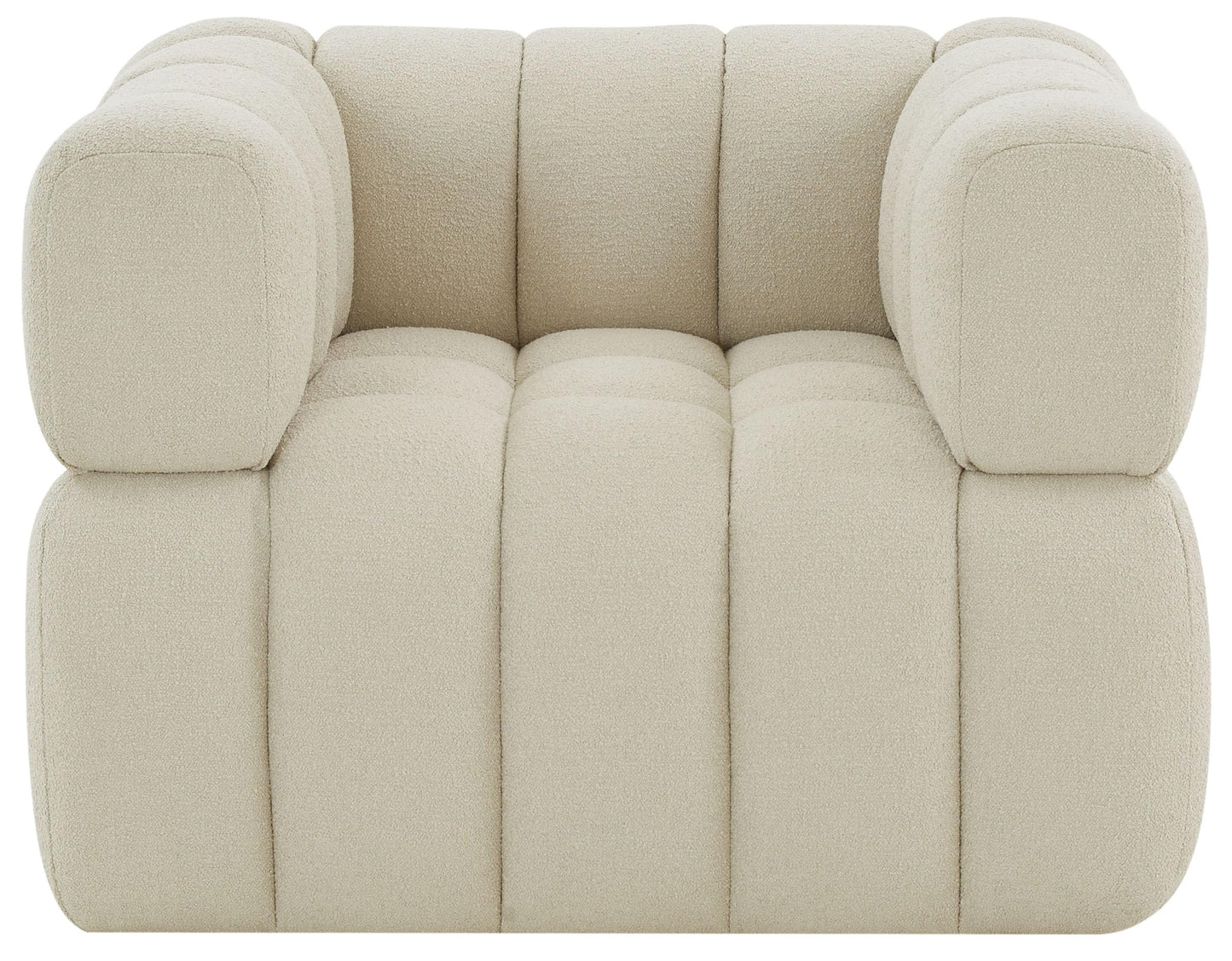 SAFAVIEH Couture Collection Calyna Light Grey Boucle Accent Chair