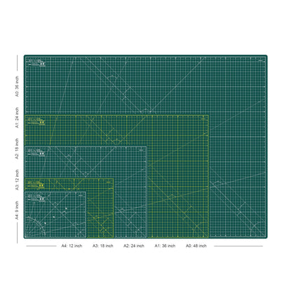 Elan Cutting Mat A1 Green, Large Self Healing Cutting Mat 24 x 36 Inch, 5-Ply Craft Board Green, Hobby Board for Crafts 24x36 Inch
