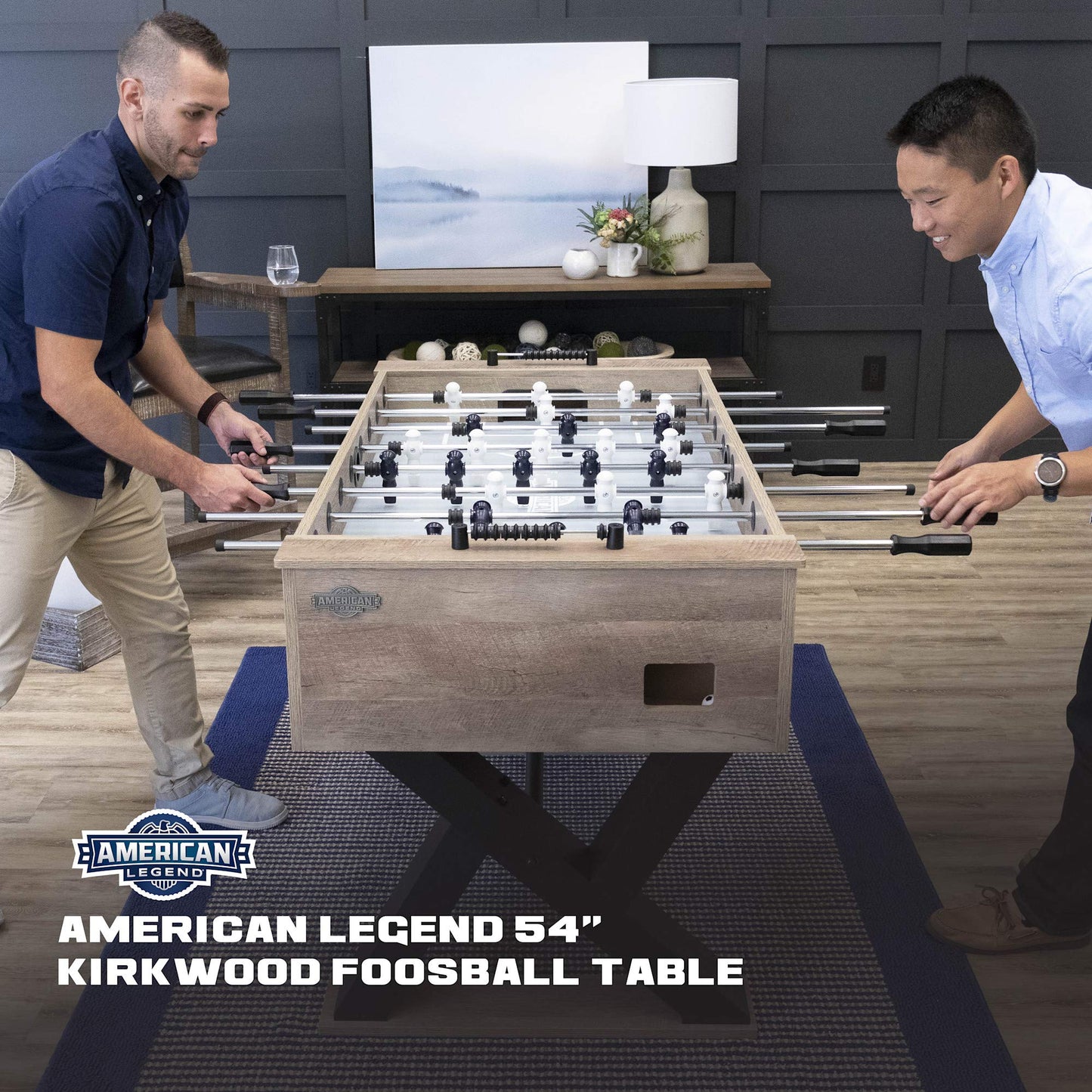 American Legend 54" Kirkwood Foosball Table, Grey