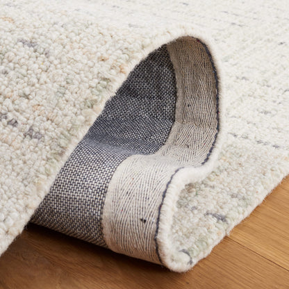 SAFAVIEH Abstract Collection Area Rug - 9' x 12', Ivory & Light Grey, Handmade Wool, Ideal for High Traffic Areas in Living Room, Bedroom (ABT468K)