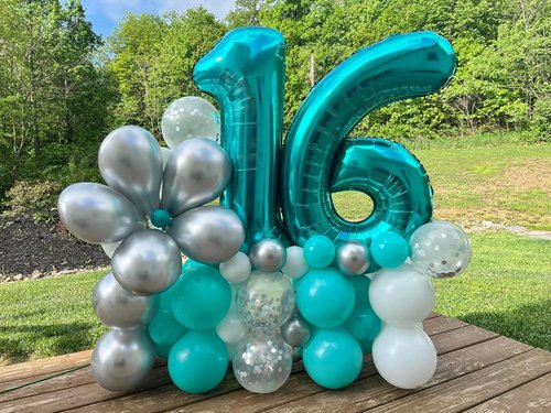 Light Blue Number 3 Balloon - 40 Inch 3rd Birthday Celebration Supplies for Kids & Adults