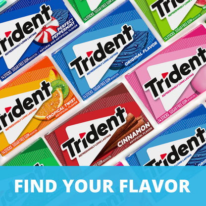 Trident Original Flavor Sugar-Free Chewing Gum, 14 Pieces (Pack of 24) (336 Total Pieces)