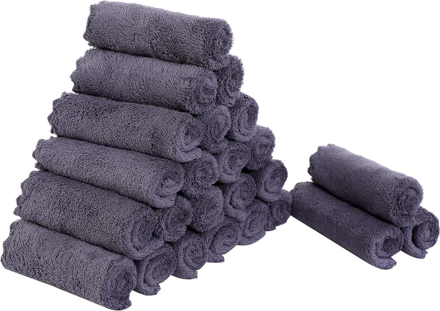24 Pack 10 10 Inch Sunny zzzZZ Kitchen Dishcloths - Does Not Shed Fluff - Reusable Dish Towels, Dish Cloths, Super