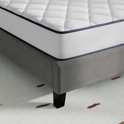 Novilla Twin Mattress 6 Inch, Foam and Spring Hybrid Mattresses for Restful Sleep, Twin Mattress in a Box, Medium Firm, CertiPUR-US Certified Foam, Durable Support, Eco-Friendly Packaging