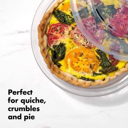 OXO Good Grips GLASS PIE PLATE WITH LID