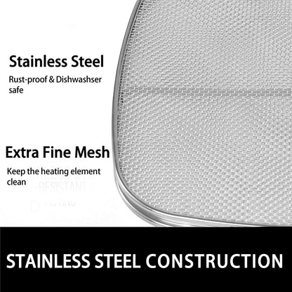 Replacement Splatter Shield for Ninja Foodi AG301,Accessories for Foodi 5-in-1 Indoor Grill,Stainless Steel Fine Mesh Splatter Screen for Ninja AG300, AG300C,AG301C, AG302, AG400