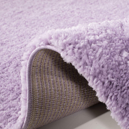 SAFAVIEH August Shag Collection Area Rug - 9' x 12', Lilac, Solid Design, Non-Shedding & Easy Care, 1.2-inch Thick Ideal for High Traffic Areas in Living Room, Bedroom (AUG900V)