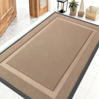 OLANLY Waterproof Front Door Mat - All-Season Indoor/Outdoor Doormat, Easy Clean, 47x32, Mocha