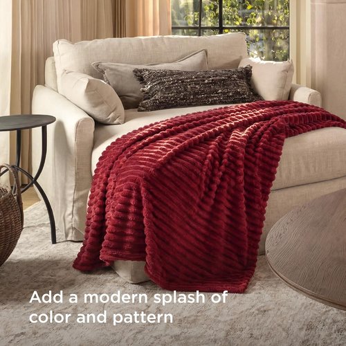 Bedsure GentleSoft Twin Blanket - Cozy Scarlet Sage Throw for Women | Soft & Stylish 66x90 Inches