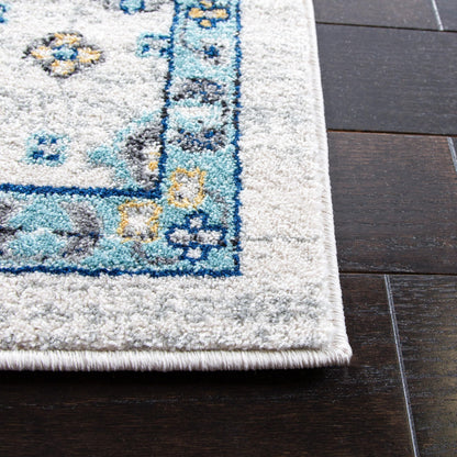 SAFAVIEH Evoke Collection 10' x 14' Ivory / Light Blue EVK224C Boho Oriental Non-Shedding Living Room Bedroom Dining Home Office Area Rug
