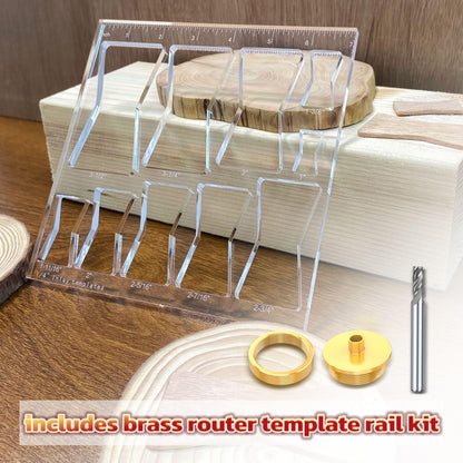 10 in 1 Router Templates for Woodworking,Butterfly Inlay Template,Wood Bowtie Router Templates Jig Bowtie Inlay Kit for Precise,Cuts Butterfly Inlay Template Decorative
