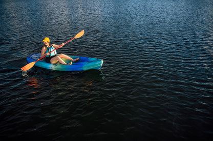 Perception - Tribe 9.5 - Sit on Top Kayak - Large Rear Storage with Tie Downs - 9.5 - Dapper