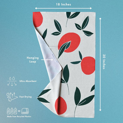 Set 2 100% 18" 30" HONED Kitchen Dish Towel | of | Lightweight Absorbent Dish Cloth for Kitchen Drying | Premium