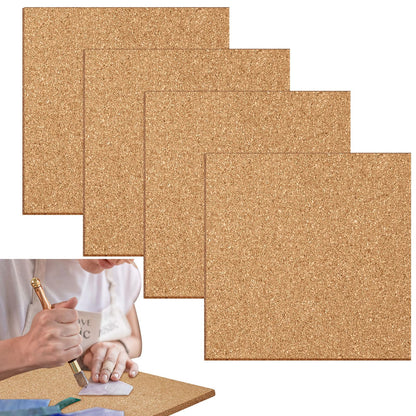 Juexica 4 Pcs 12" x 12" Heat Resistant Stained Glass Work Surface, 1/2" Thick Stained Glass Tools to Protect Table and Countertops for Handwork Beginners