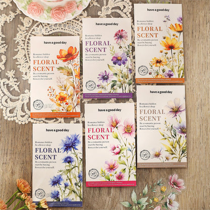 Knaid 120 Pieces Watercolor Flower Stickers Set - Big 4.7" Waterproof Clear Botanical Floral Journaling Sticker for Scrapbook Junk Journal Supplies Bullet Journals Planner Collage Laptop Paper Crafts