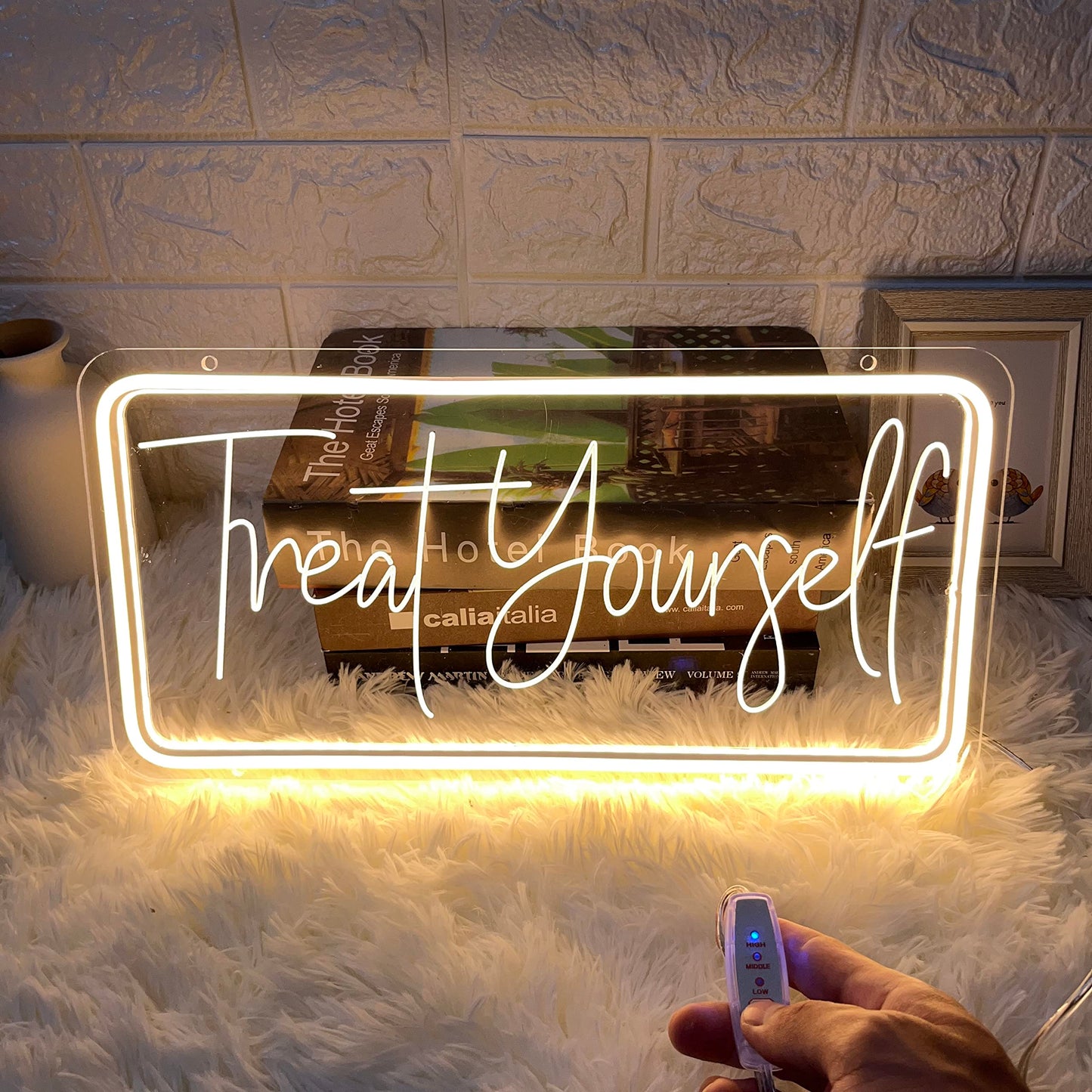 Its a Love Story Neon Sign, Warm White USB Led Light Up Signs for Bedroom Aesthetic Birthday Wedding Party Gift Boyfriend Girlfriend Lover Women Men Room Bathroom Decoration Gift, 15.7 x 11.8 Inch