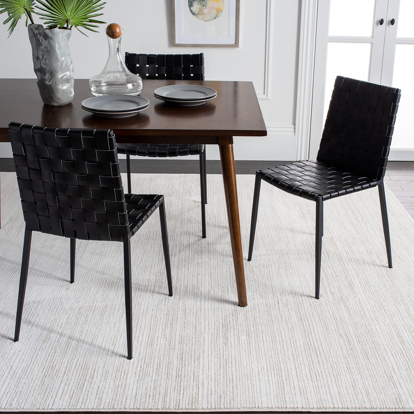 SAFAVIEH Area Rug 10x14 - Vision Collection - Large - Ivory, Modern Ombre Design, Non-Shedding & Easy to Clean, Ideal for Living Room, Bedroom, Dining Space (VSN606J)