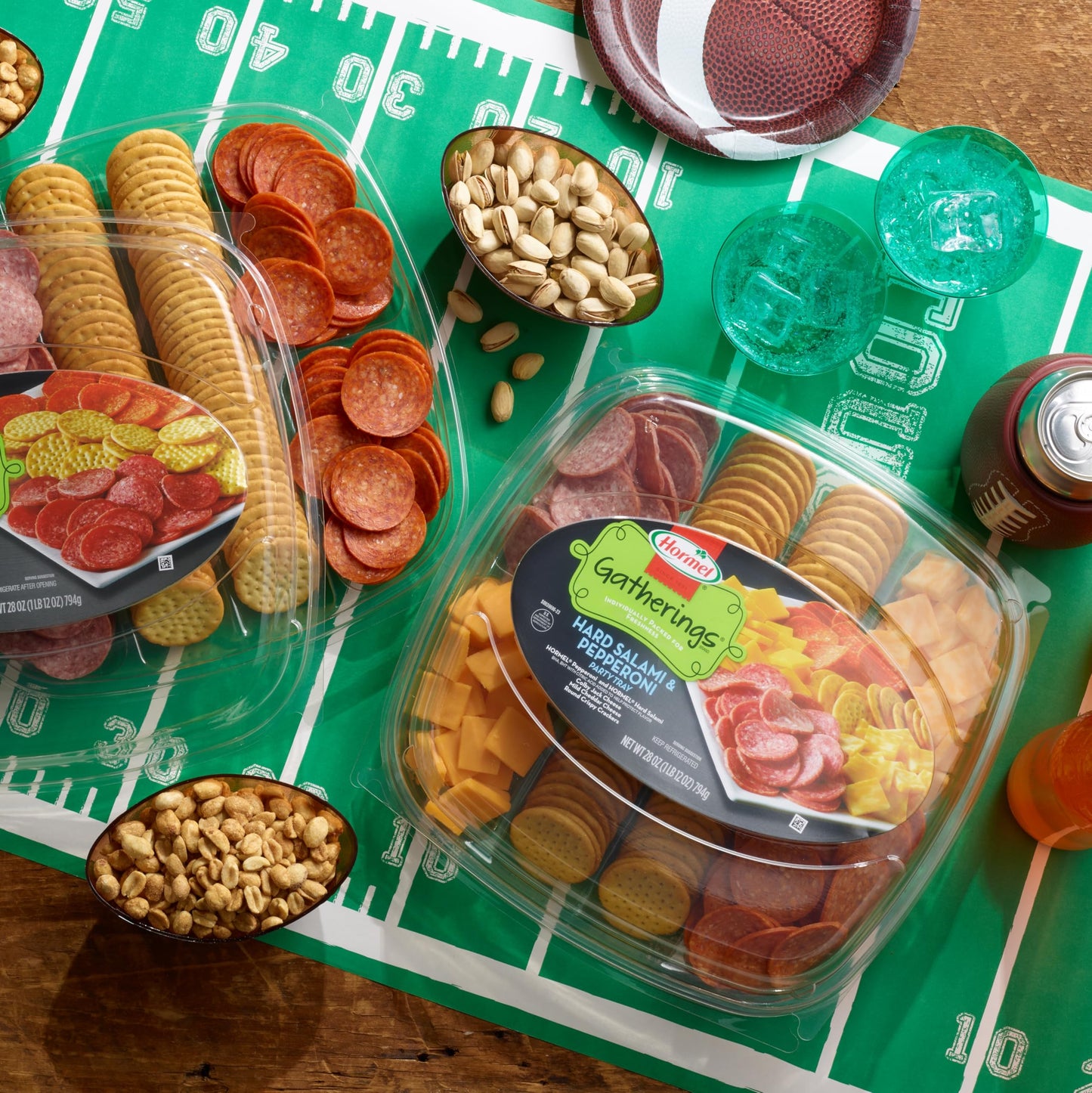 Hormel Gatherings, Hard Salami & Pepperoni Party Tray, 28 oz