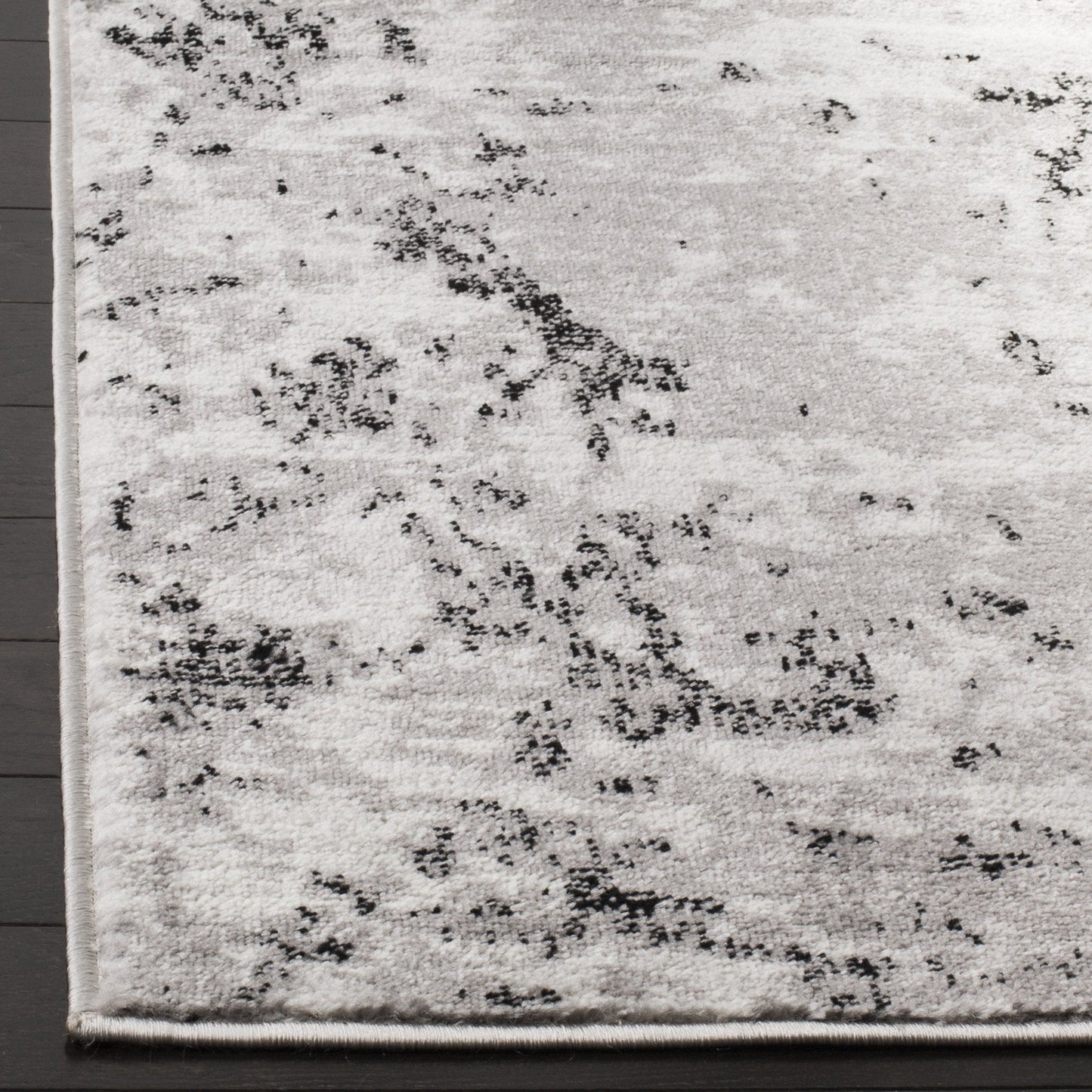 SAFAVIEH Skyler Collection Area Rug - 10' x 14', Grey & Ivory, Modern Abstract Design, Non-Shedding & Easy Care, Ideal for High Traffic Areas in Living Room, Bedroom (SKY186K)