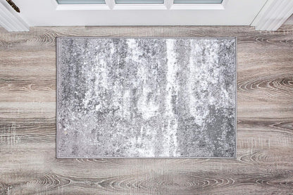 Rugshop Distressed Abstract Watercolor Area Rug, 2' x 3', Gray