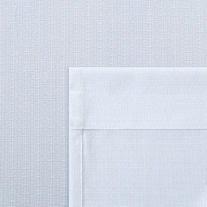 White Kitchen Curtains 36 Inch Length - Sets of 2 Panels Rod Pocket Cafe Curtains for Bathroom, Semi Sheer Short
