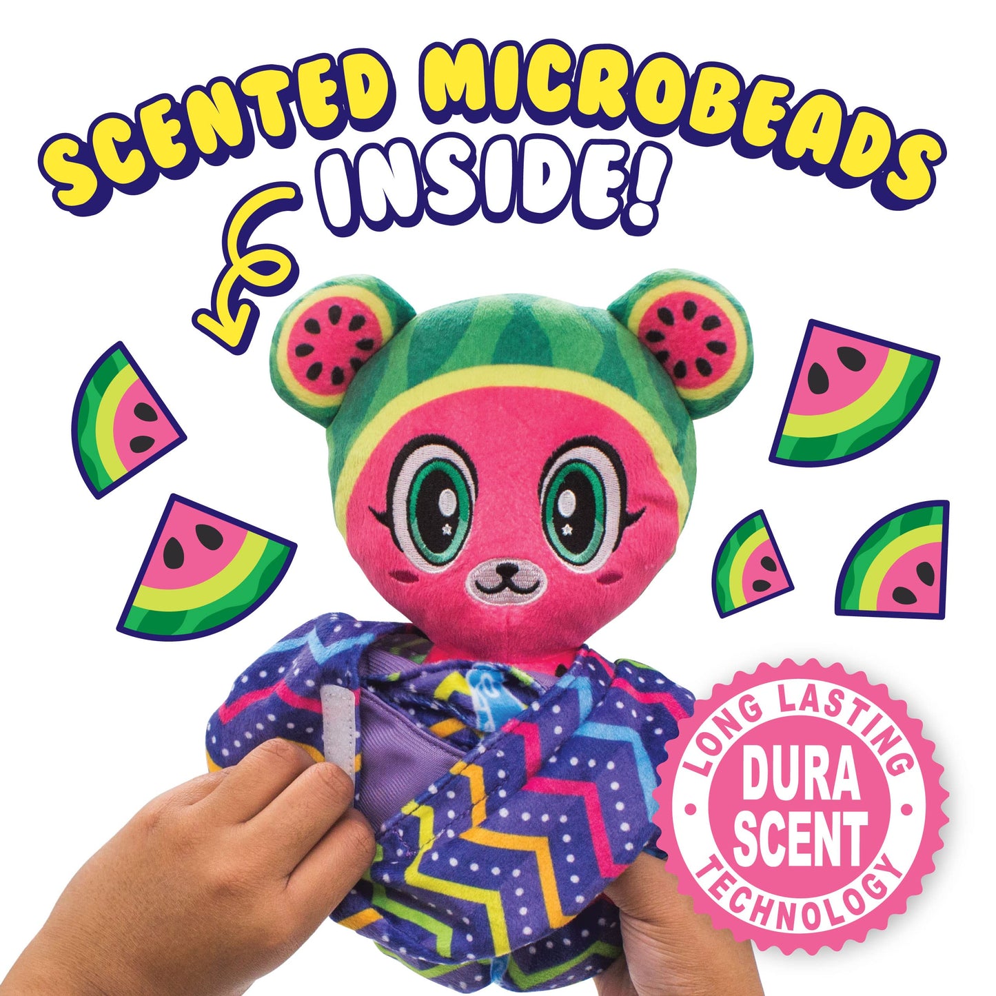 Scentco OMG Snuggle Me! Bedtime Buddies (Sleeping Bag Series), Scented Surprise Collectible 10 inch Plush Toys (Mystery Blind Bag)
