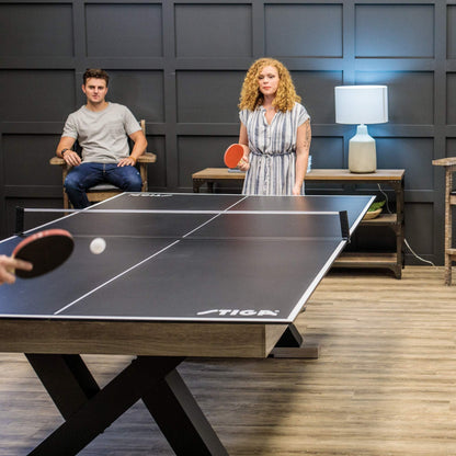 STIGA 4-Piece Table Tennis Conversion Top, Grey - Transform Your Pool Table into A Table Tennis Table