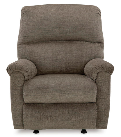 Signature Design by Ashley Stonemeade Casual Manual Rocker Recliner, Dark Brown