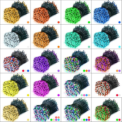 200 35 66FT 4th LED Christmas Lights Color Changing, Colors of July String Lights with Remote Timer, Connectable