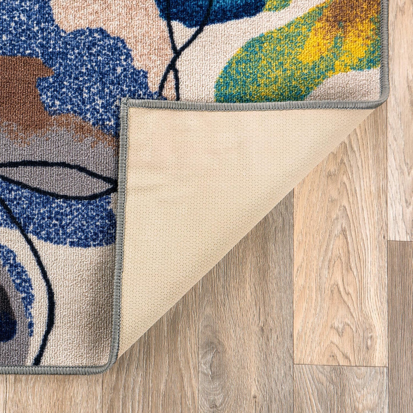 Rugshop Gray Large Floral Non-Slip Area Rug Fade Resistant for Living Room, Dining Room and Large Spaces, 10' x 14'
