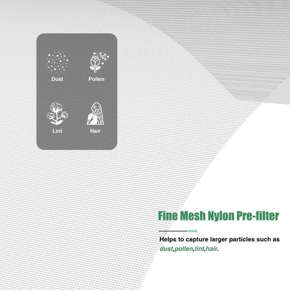 3 Packs E-300L True HEPA Replacement Filter Compatible with MOOKA and MOOKA Family E-300L for Large Room, H13 True HEPA and Activated Carbon Filter