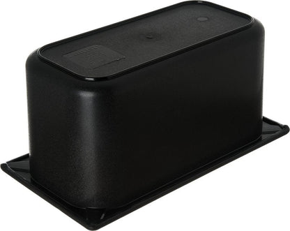 Carlisle FoodService Products CM110303 Coldmaster ABS Third-Size Divided Food Pan, 3.40 qt. Capacity, 12.68" x 6.89" x 6.01", Black