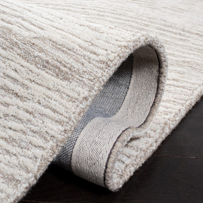 SAFAVIEH Metro Collection 8' x 10' NaturalIvory MET995A Handmade Premium Wool Living Room Dining Bedroom Area Rug