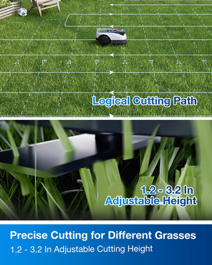 ECOVACS Goat O1000 RTK Care Kit Robotic Lawn Mower with RTK Precision Navigation, No Perimeter Wire, Smart App Control, Auto Mapping, Multi-Zone Management – Includes 36 Extra Blades