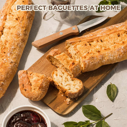 2 15" 6.3", KITESSENSU Nonstick Baguette Pans for French Bread Baking, Perforated Loaves Baguettes Bakery Tray, x