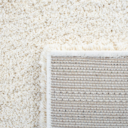 SAFAVIEH Milan Shag Collection Area Rug - 11' Square, Ivory, Solid Design, Non-Shedding & Easy to Clean, Plush Thick Pile, Ideal for Living Room, Bedroom (SG180-1212)
