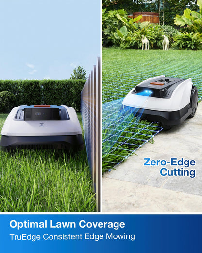 ECOVACS Goat O1000 RTK Care Kit Robotic Lawn Mower with RTK Precision Navigation, No Perimeter Wire, Smart App Control, Auto Mapping, Multi-Zone Management – Includes 36 Extra Blades