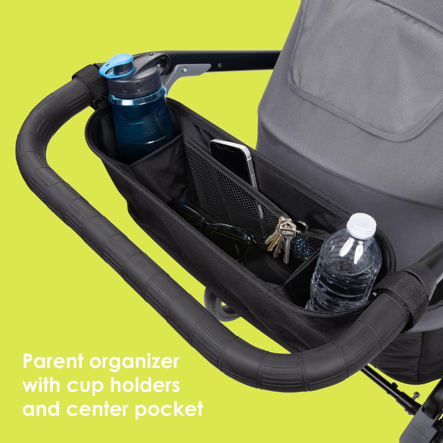 Baby Trend Navigator 2-in-1 Stroller Wagon, Dash Black