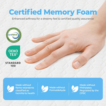 Neo Sleep 12-Inch Full Cooling Gel Memory Foam Mattress - Medium Firm, Pressure Relieving & CertiPUR-US Certified