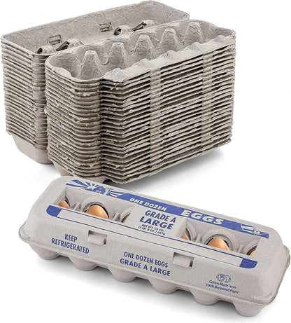 12 (Pack 15) MT Products Printed Empty Egg Cartons Holds Eggs - Cardboard Crate for Eggs of - Made in USA
