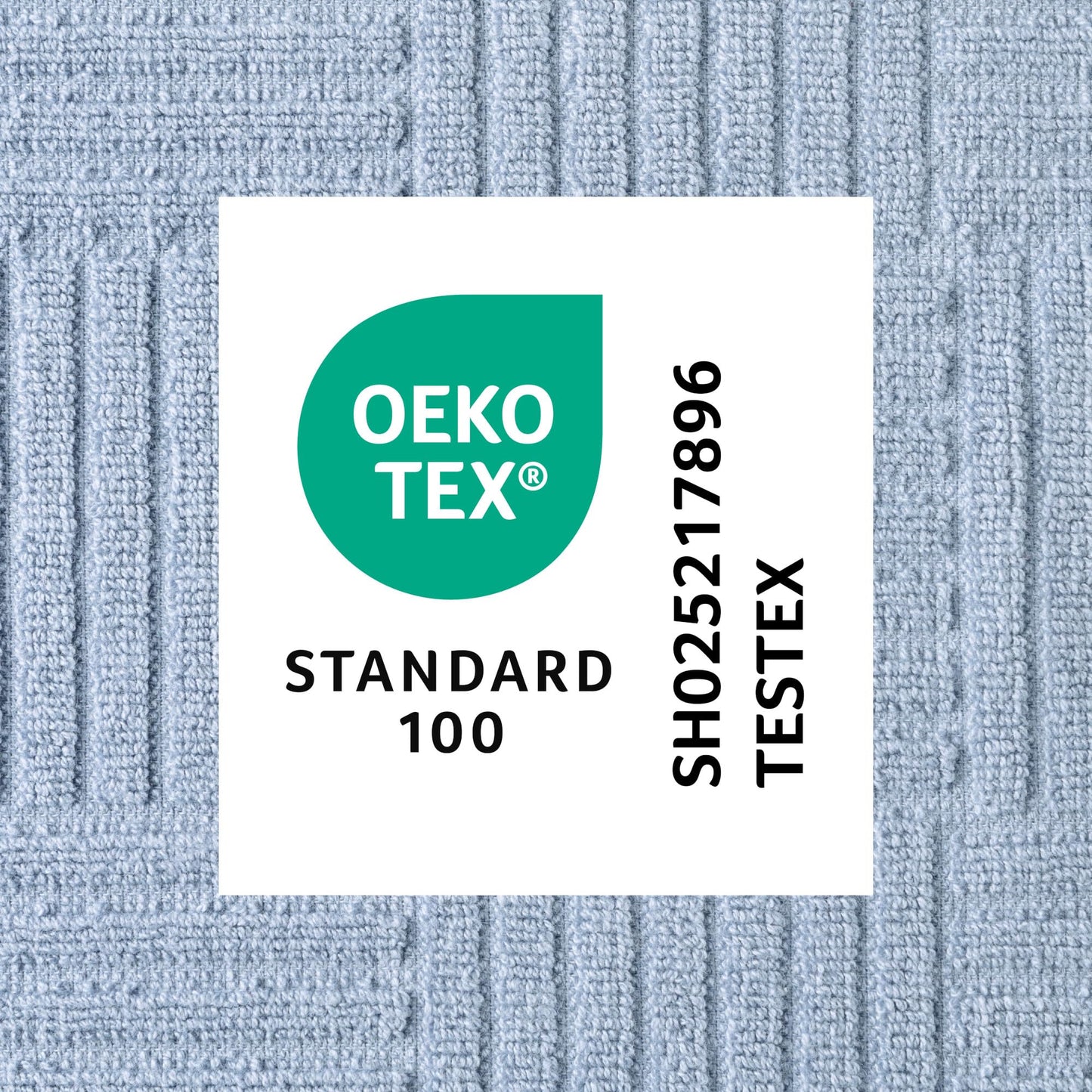 Town & Country Basics Basketweave Antimicrobial Terrycloth Kitchen Towel 4-Pack Set, Absorbent 100% Cotton, Machine Washable, Blue, 16"x28"