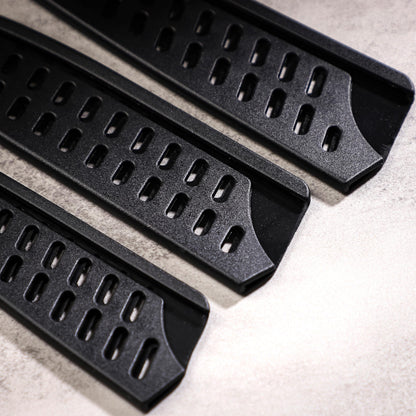 8 Pieces Universal Knife Guards Set, Plastic Kitchen Knife Covers Sleeves Knife Sheath Blade Protector, for Paring Utility Santoku Nakiri Cleaver Bread Carving Chef Knife Black