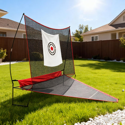 KAIDIDA Golf Practice Net: 10x8ft Heavy Duty for Yard Driving Garage Home Use Adults Golfers with Ball Tee Turf Mat Cap