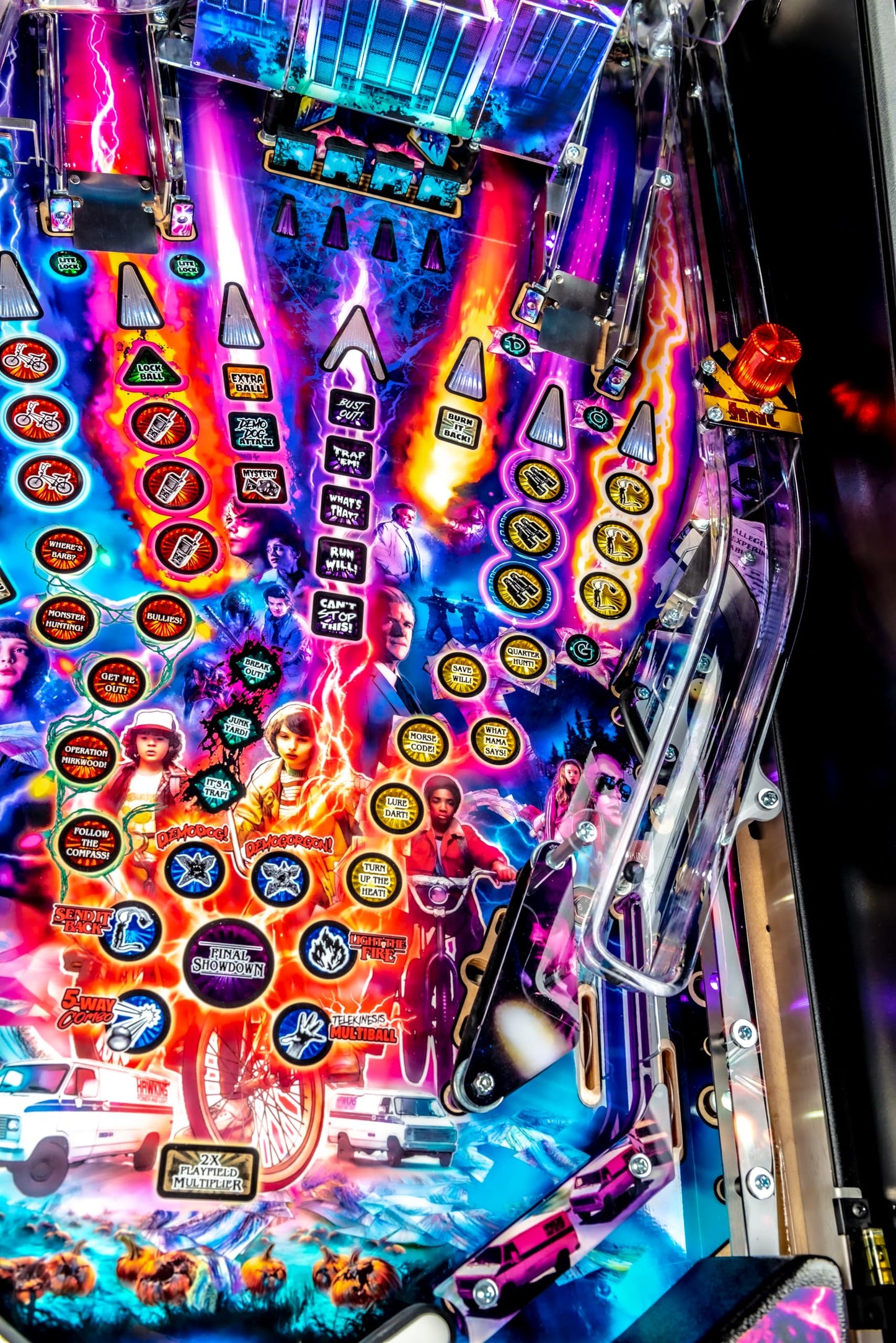 Stern Pinball Stranger Things with Insider Connected, Pro Edition Arcade Pinball Machine