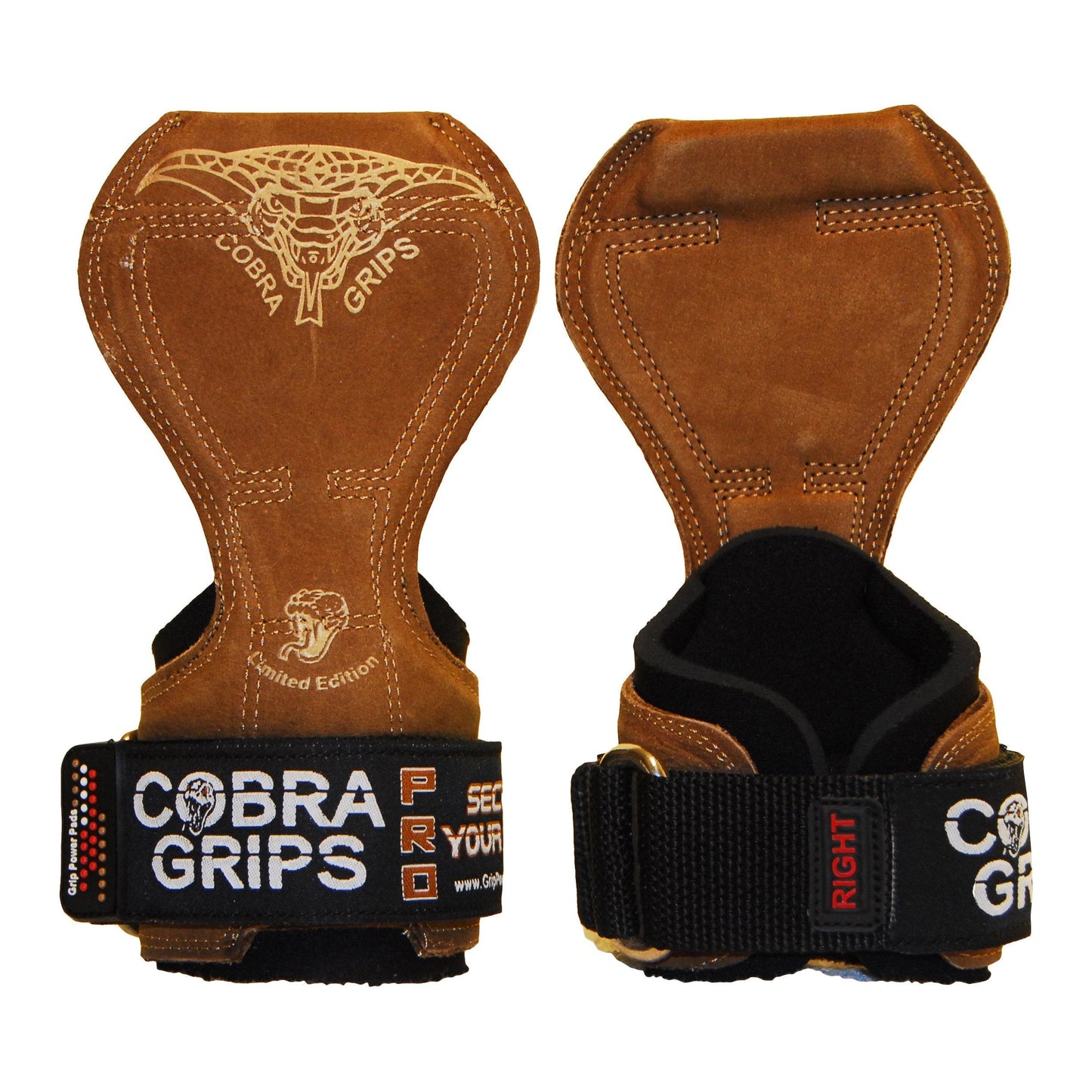 Cobra Grips PRO Weight Lifting Gloves Heavy Duty Straps Alternative Power Lifting Hooks for Deadlifts Adjustable Neoprene Padded Wrist Support Bodybuilding