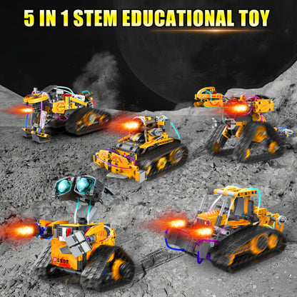 Yerloa 673PCS Robot Toys 5 in 1 Robotics Building Set for Kids Age 8-12, App & Remote Control STEM Toys with LED Lights, Science Kit Birthday Gift for Boys Girls 6 7 8 9 10 11 12 13 14 Year Old