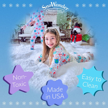 SnoWonder Instant Snow | Create 36 Gallons of Realistic Fake Snow for Fun Crafts & Cloud Slime